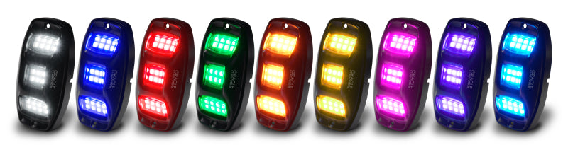 Oracle Underbody RGB+W Wheel Well Rock Light Kit - 4 PCS - ColorSHIFT SEE WARRANTY