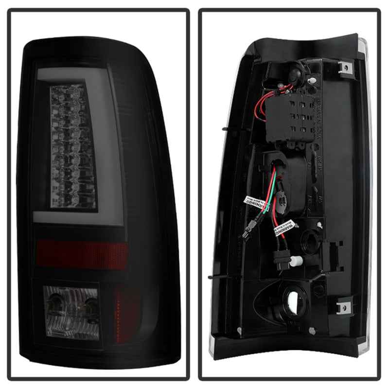 Spyder 03-06 Chevy Silverado (Does Not Fit Stepside) Version 2 LED Tail Lights - Black Smoke