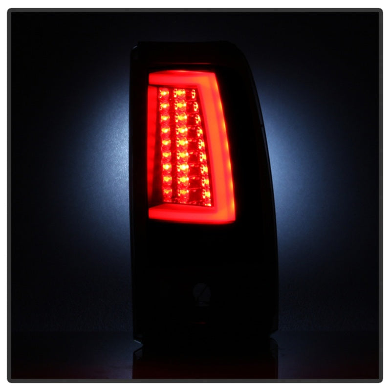 Spyder 03-06 Chevy Silverado (Does Not Fit Stepside) Version 2 LED Tail Lights - Black Smoke