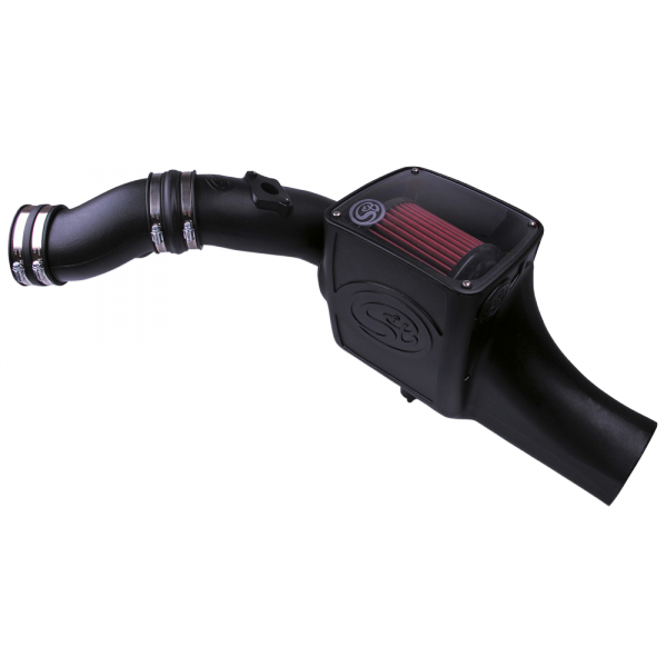 Cold Air Intake For 03-07 Ford V8-6.0L Powerstroke Cotton Cleanable Red S&B