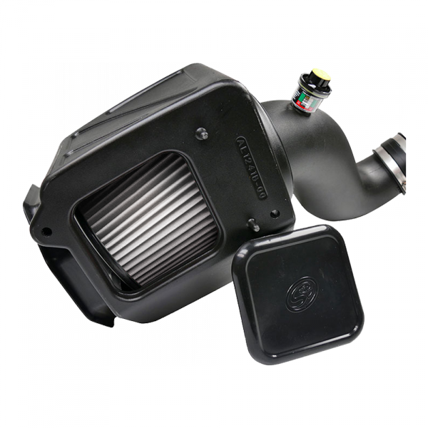 Cold Air Intake For 07-10 Chevrolet Silverado / GMC Sierra V8-6.6L LMM Duramax Dry Extendable White S&B