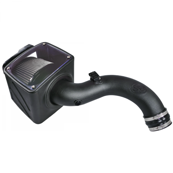 Cold Air Intake For 01-04 Chevrolet Silverado GMC Sierra V8-6.6L LB7 Duramax Dry Extendable White S&B