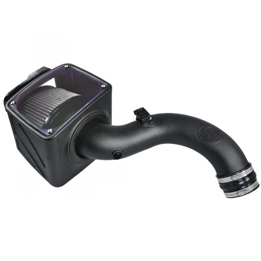 Cold Air Intake For 01-04 Chevrolet Silverado GMC Sierra V8-6.6L LB7 Duramax Dry Extendable White S&B