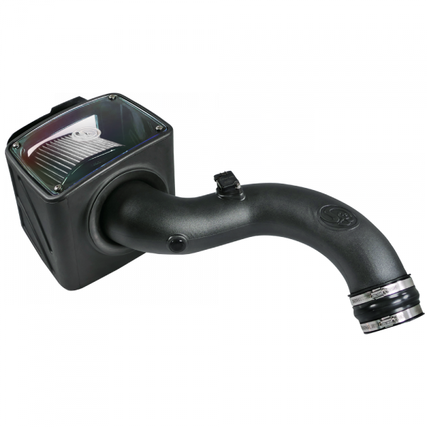 Cold Air Intake For 01-04 Chevrolet Silverado GMC Sierra V8-6.6L LB7 Duramax Dry Extendable White S&B