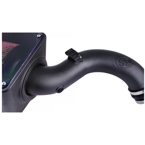 Cold Air Intake For 01-04 Chevrolet Silverado GMC Sierra V8-6.6L LB7 Duramax Cotton Cleanable Red S&B