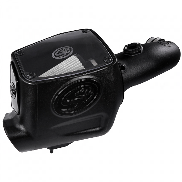 Cold Air Intake For 08-10 Ford F250 F350 V8-6.4L Powerstroke Dry Extendable White S&B