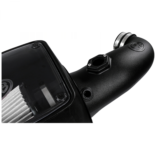 Cold Air Intake For 08-10 Ford F250 F350 V8-6.4L Powerstroke Dry Extendable White S&B