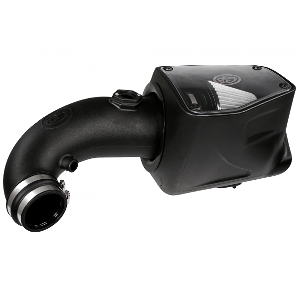 Cold Air Intake For 08-10 Ford F250 F350 V8-6.4L Powerstroke Dry Extendable White S&B