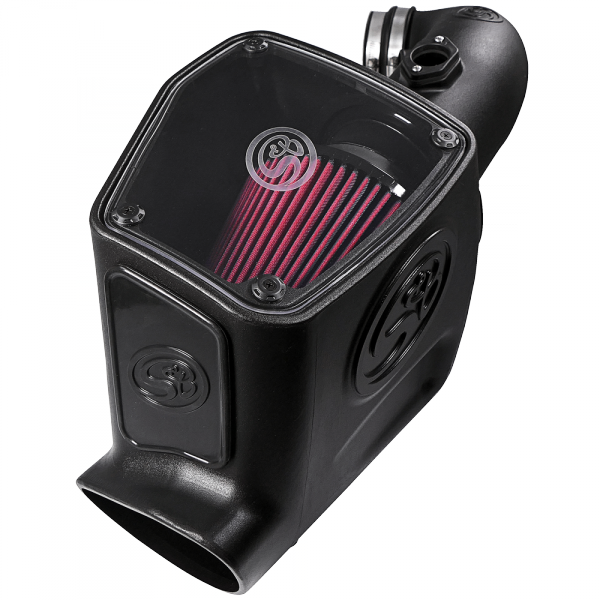 Cold Air Intake For 08-10 Ford F250 F350 V8-6.4L Powerstroke Cotton Cleanable Red S&B