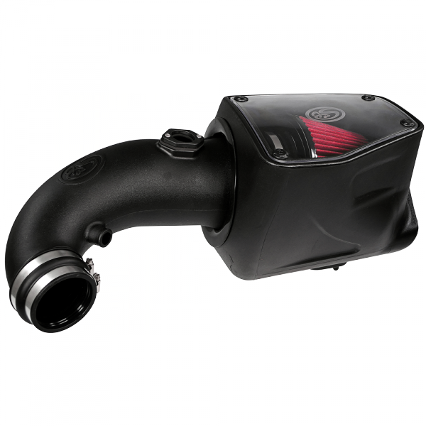 Cold Air Intake For 08-10 Ford F250 F350 V8-6.4L Powerstroke Cotton Cleanable Red S&B