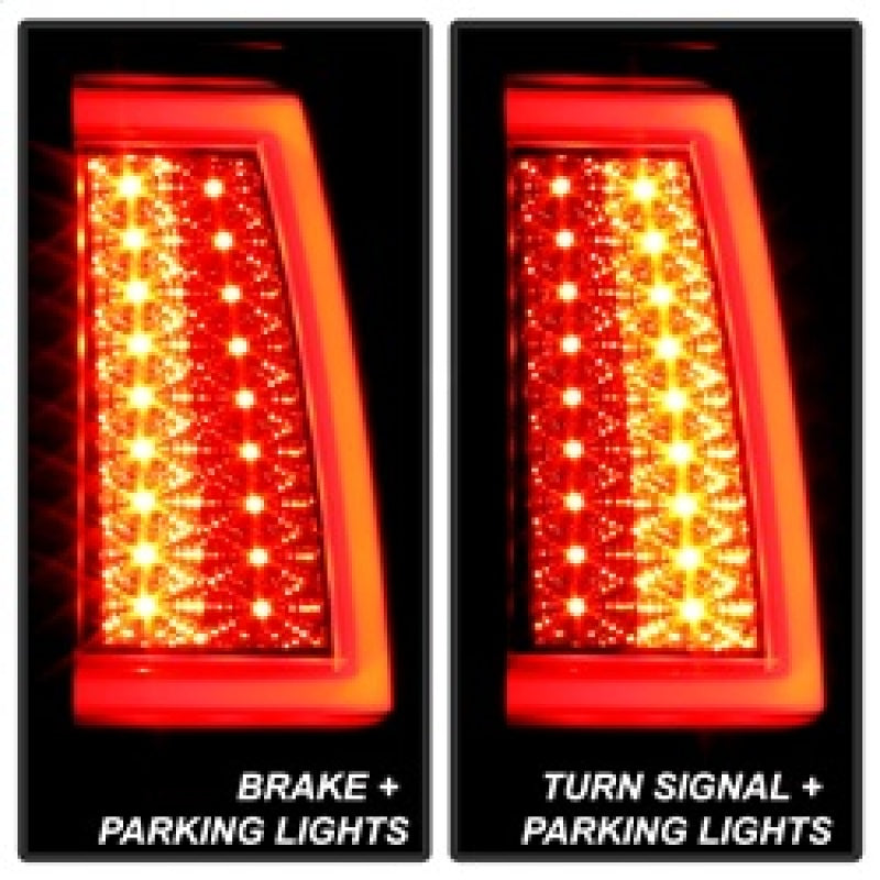 Spyder 03-06 Chevy Silverado (Does Not Fit Stepside) Version 2 LED Tail Lights - Black Smoke