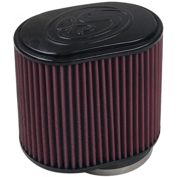 Replacement Air Filter For 6.6L Diesel, Oiled Cotton Cleanable Red S&B