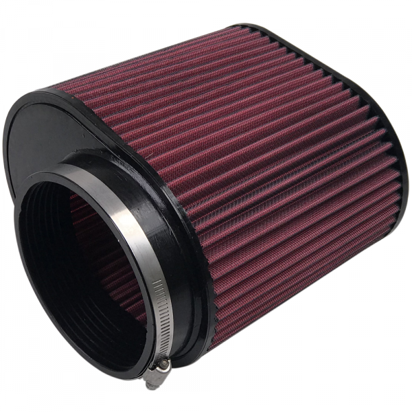 Replacement Air Filter For 6.6L Diesel, Oiled Cotton Cleanable Red S&B