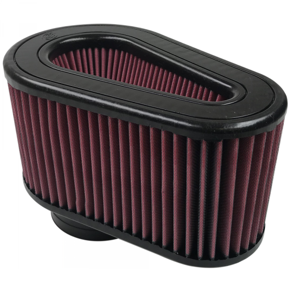 Replacement Air Filter For 6.0L Ford Intake Kits, Oiled Cotton Cleanable Red S&B
