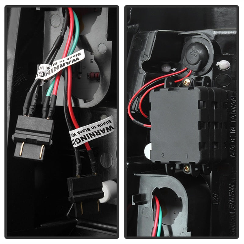 Spyder 03-06 Chevy Silverado (Does Not Fit Stepside) Version 2 LED Tail Lights - Black Smoke