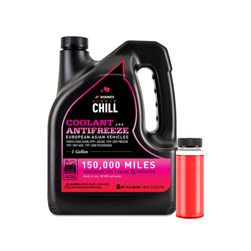 Mishimoto Liquid Chill EG Coolant, European/Asian Vehicles, Pink/Red