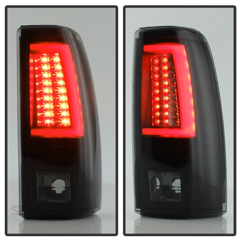 Spyder 03-06 Chevy Silverado (Does Not Fit Stepside) Version 2 LED Tail Lights - Black Smoke