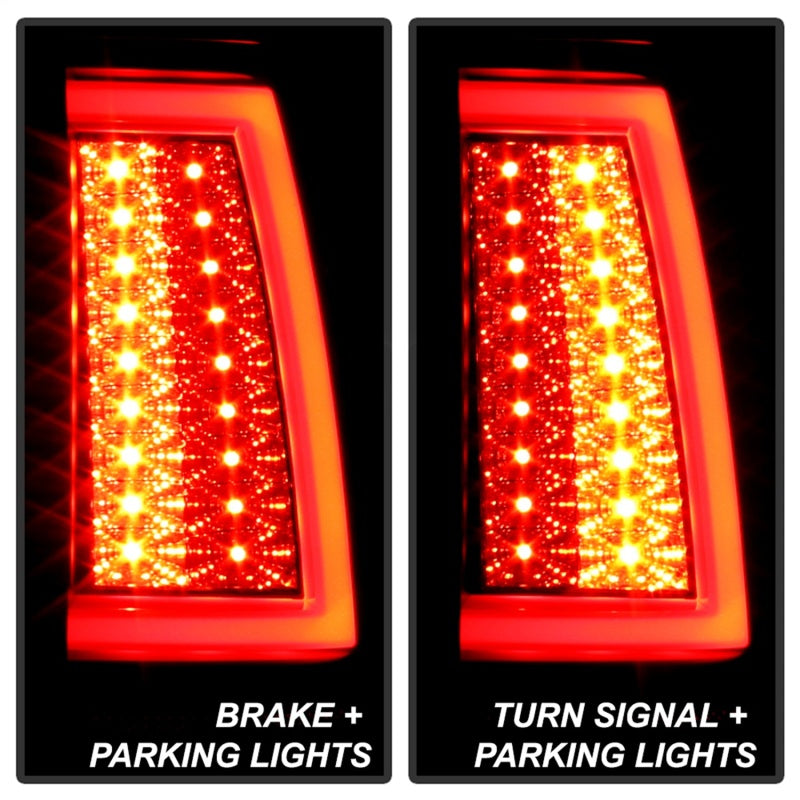Spyder 03-06 Chevy Silverado (Does Not Fit Stepside) Version 2 LED Tail Lights - Black Smoke