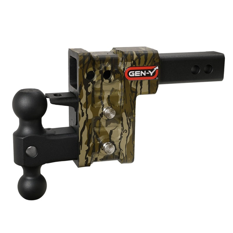 Gen-Y Mega Duty 2in Shank 5in Drop 2K TW 16K Hitch w/GH-051 Dual-Ball/GH-032 Pintle Lock - Mossy Oak