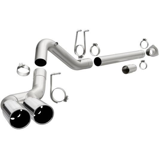 MagnaFlow 08-17 Ford F-250/F-350/F-450 4.6L/6.7 DPF-Back SS 4in Dual Single Passenger Side Rear Exit