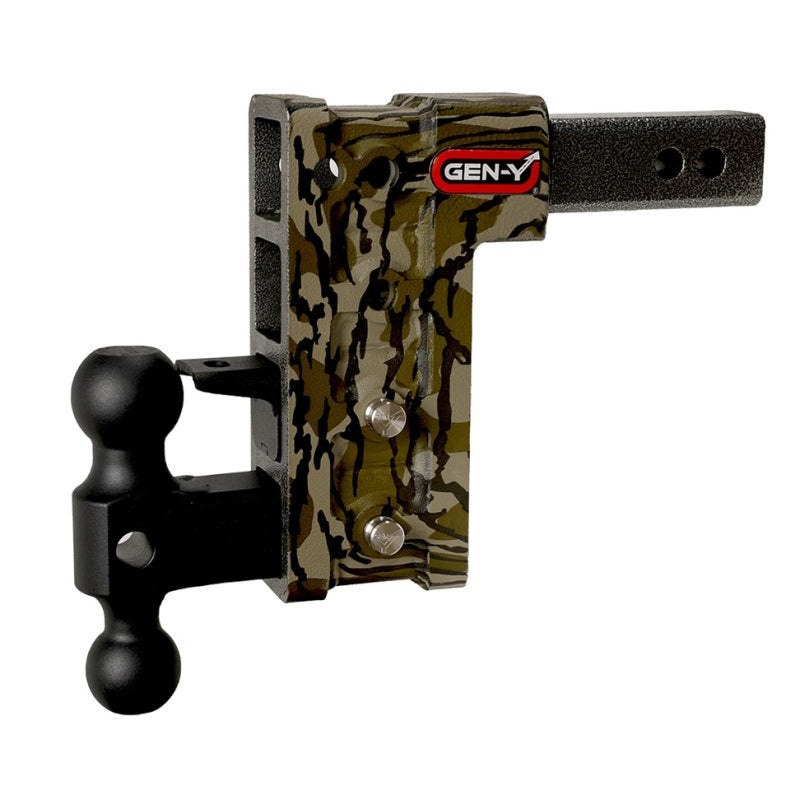 Gen-Y Mega Duty 2.5in Shank 9in Drop 3K TW 21K Hitch w/GH-061 Dual-Ball/GH-062 Pintle - Mossy Oak