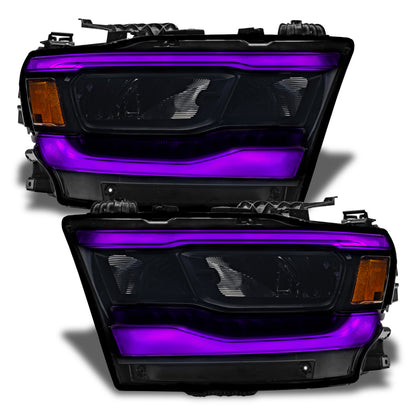 Oracle 19-21 Dodge RAM 1500 RGB+W Headlight DRL Kit- Reflector LED Headlights - +W NO RETURNS