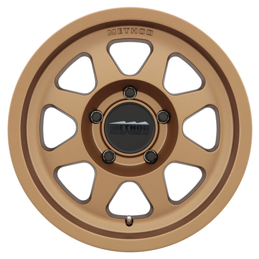 Method MR701 17x8.5 0mm Offset 5x5 71.5mm CB Method Bronze Wheel