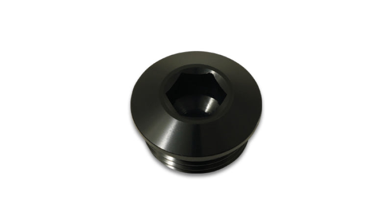 Vibrant Aluminum -4AN ORB Low Profile Port Plug - Anodized Black