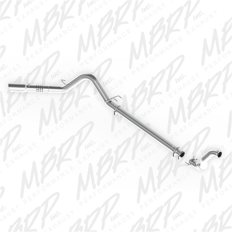 MBRP 08-10 Ford 6.4L F250/350/450 4 inch Filter Back Single Side Exit Aluminum and Down Pipe