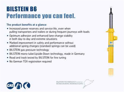 Bilstein B6 (HD) Series 02-12 Freightliner X-Line Air/97-02 Powerline Rear 46mm Monotube Shock