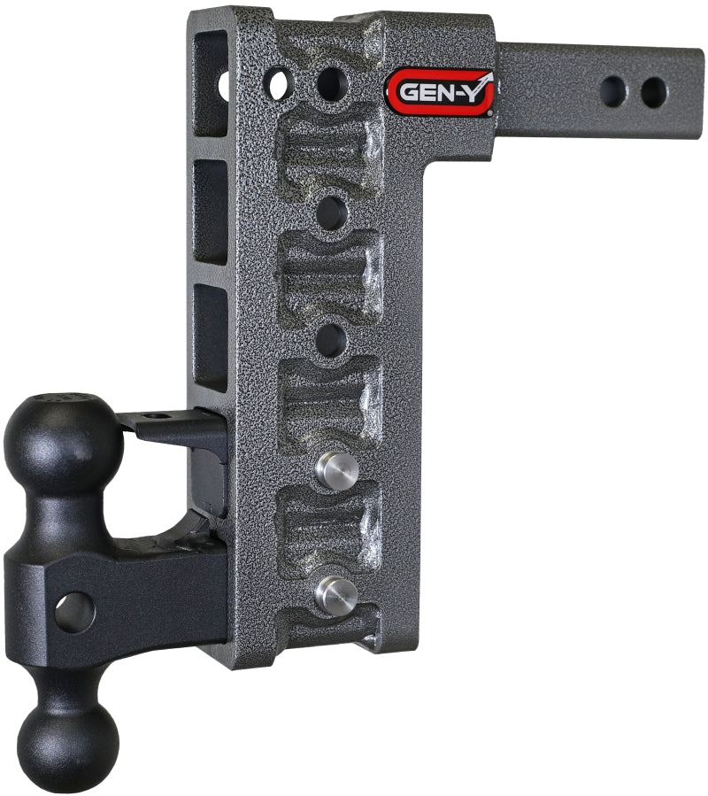 Gen-Y Mega Duty 2in Shank 10in Drop 2K TW 16K Hitch w/GH-051 Dual-Ball/GH-032 Pintle Lock