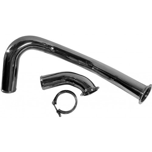 6.4 Hot Pipe 08-10 Ford Super Duty Power Stroke Polished Stainless No Limit Fabrication