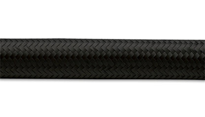 Vibrant -4 AN Black Nylon Braided Flex Hose (10 foot roll)
