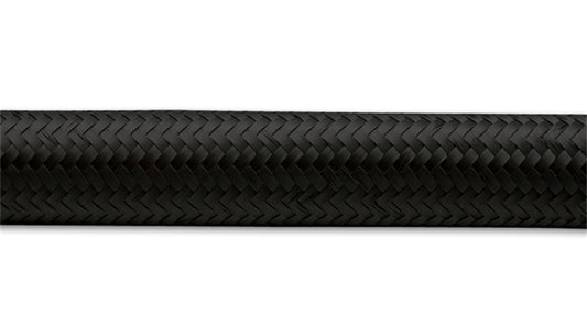 Vibrant -8 AN Black Nylon Braided Flex Hose .44in ID (50 foot roll)