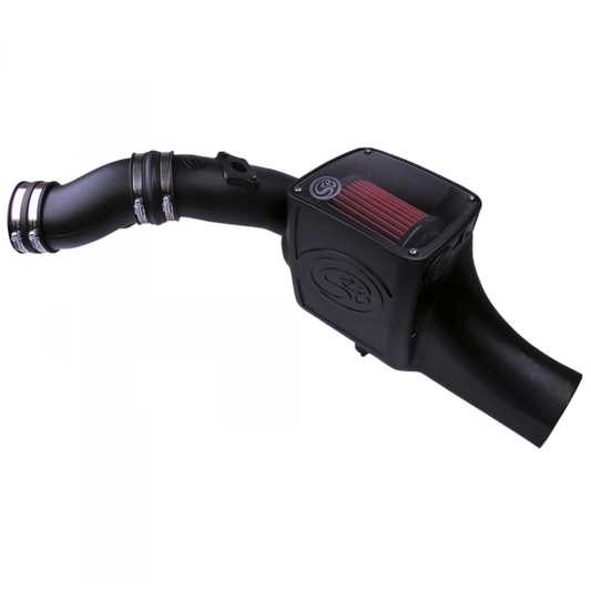 Cold Air Intake For 03-07 Ford V8-6.0L Powerstroke Cotton Cleanable Red S&B