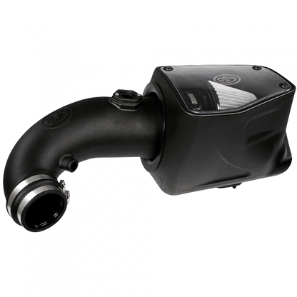 Cold Air Intake For 08-10 Ford F250 F350 V8-6.4L Powerstroke Dry Extendable White S&B