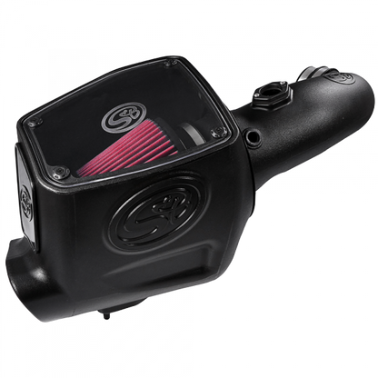 Cold Air Intake For 08-10 Ford F250 F350 V8-6.4L Powerstroke Cotton Cleanable Red S&B