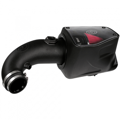 Cold Air Intake For 08-10 Ford F250 F350 V8-6.4L Powerstroke Cotton Cleanable Red S&B
