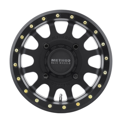 Method MR401 UTV Beadlock 14x7 / 4+3/13mm Offset / 4x156 / 132mm CB Matte Black Wheel