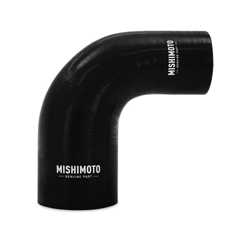 Mishimoto Silicone Reducer Coupler 90 Degree 2.5in to 3in - Black