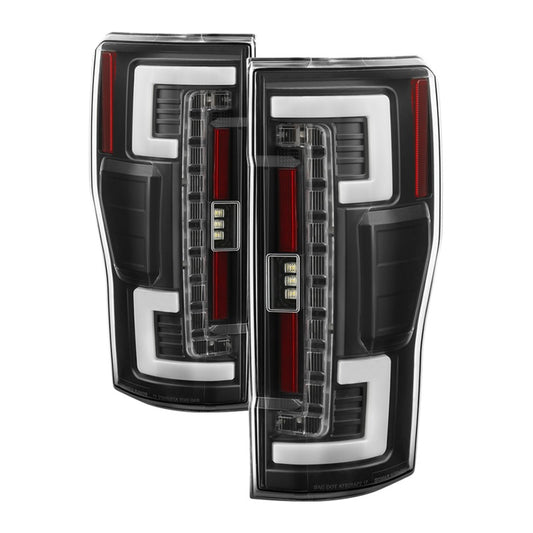 Spyder 17-18 Ford F-250 Super Duty (Excl LED Models) LED Tail Lights - Black (ALT-YD-FS17-LED-BK)