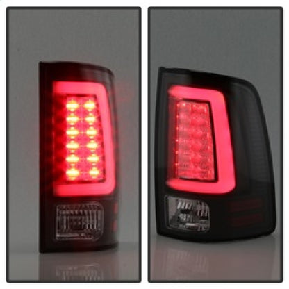 Spyder Dodge Ram 2013-2014 Light Bar LED Tail Lights - Black ALT-YD-DRAM13V2-LED-BK