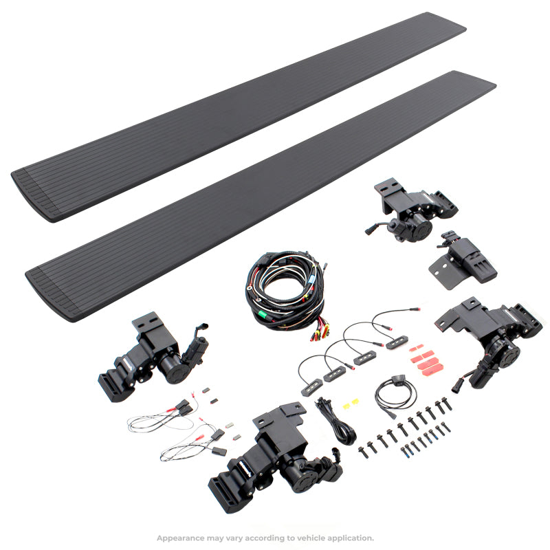 RealTruck 11-22 Ram 2500/3500 CC 4dr VoltStep Electric Running Board Kit (No Drill) - Tex. Blk