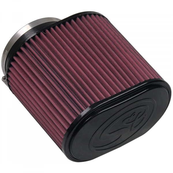 Replacement Air Filter For 6.6L Diesel, Oiled Cotton Cleanable Red S&B