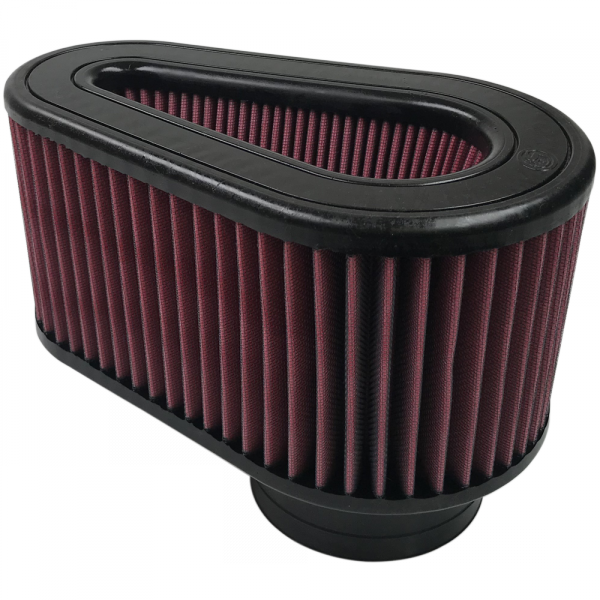 Replacement Air Filter For 6.0L Ford Intake Kits, Oiled Cotton Cleanable Red S&B