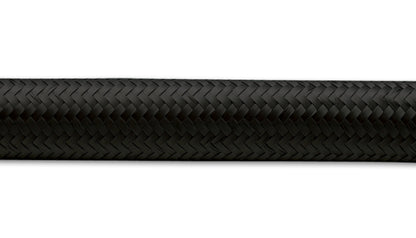 Vibrant -6 AN Black Nylon Braided Flex Hose (2 foot roll)