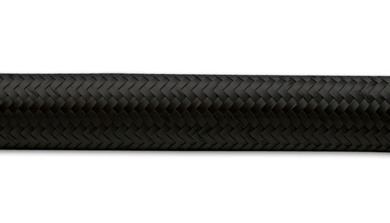 Vibrant -20 AN Black Nylon Braided Flex Hose (10 foot roll)