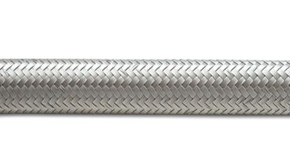 Vibrant -6 AN SS Braided Flex Hose (2 foot roll)