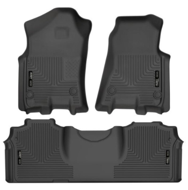 Husky Liners 19-21 RAM 2500/3500 Mega Cab Weatherbeater Front and 2nd Seat Floor Liners - Black