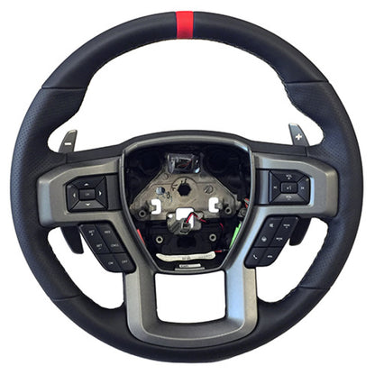 Ford Racing 2015-2017 F-150 Raptor Performance Steering Wheel Kit - Red Sightline